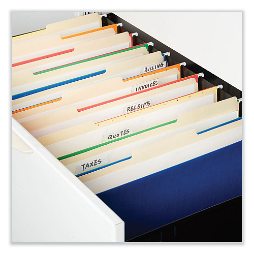 Universal Top Tab File Folders, 1/3-Cut Tabs: Right Position, Legal Size, 0.75" Expansion, Manila, 100/Box (UNV15123)