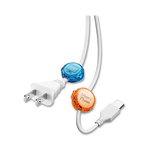 Dotz Cord ID, (10) Multi-Colored Identifiers, (40) Punch Out Icons (21211)