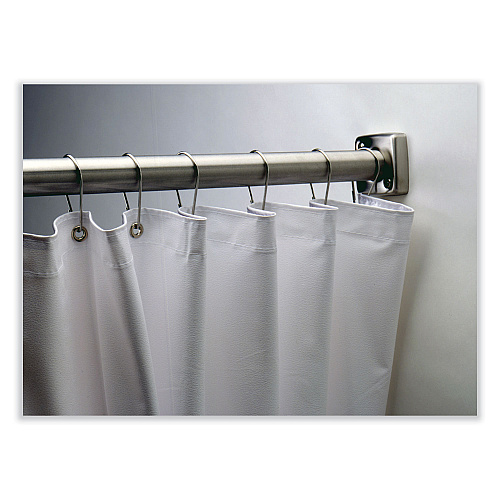Bobrick Shower Curtain, 42 x 72, Vinyl, White (2042)
