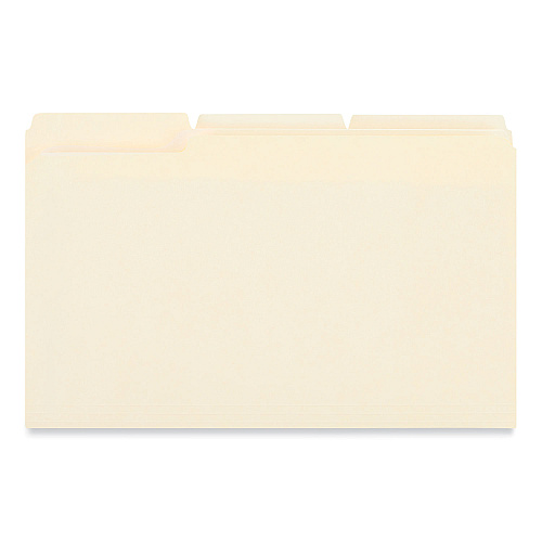 Universal Reinforced Top Tab Fastener Folders, 0.75" Expansion, 1 Fastener, Legal Size, Manila Exterior, 50/Box (UNV13510)