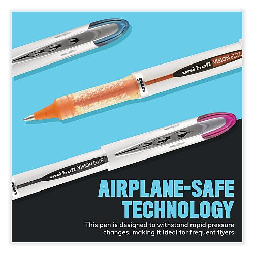 uni-ball VISION ELITE BLX Series Hybrid Gel Pen, Stick, Bold 0.8 mm, Assorted Ink and Barrel Colors, 5/Pack (1832404)