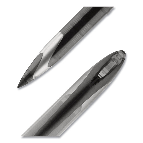 uni-ball AIR Porous Rollerball Pen, Medium 0.7 mm, Black Ink/Barrel, Dozen (1927631)