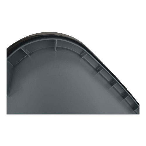 Rubbermaid Commercial Square Brute Rollout Container, 50 gal, Molded Plastic, Gray (9W27GY)