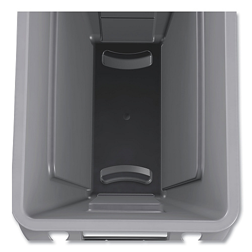 Rubbermaid Commercial Slim Jim with Venting Channels, 23 gal, Plastic, Gray (354060GY)