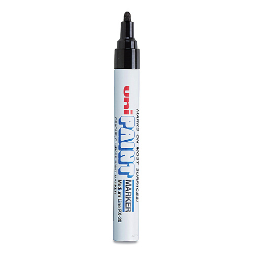 uni Paint Permanent Marker, Medium Bullet Tip, Black (63601)