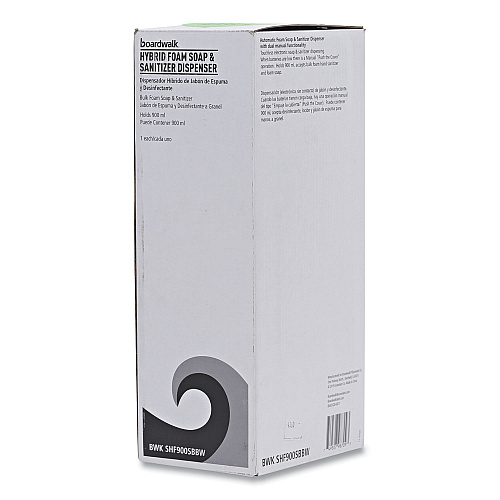 Boardwalk Bulk Fill Foam Soap Dispenser with Key Lock, 900 mL, 5.25 x 4 x 12, Black Pearl (BWKSHF900SBBW)