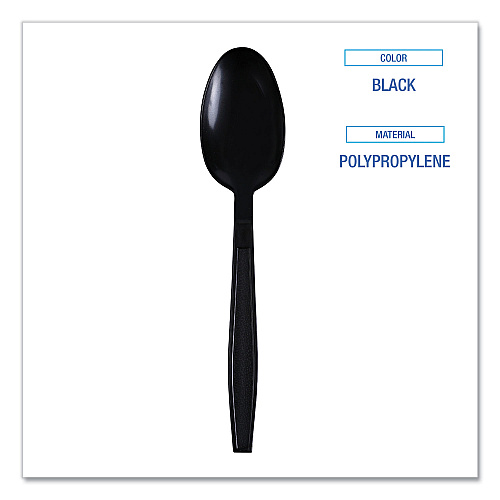 Boardwalk&reg; HW Wrapped Plastic Cutlery, Teaspoon, 1000 Pcs. (BWKTSHWPPBIW)