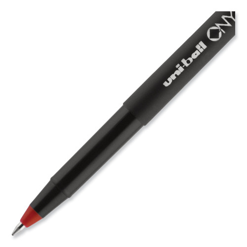 Uni-ball Onyx Rollerball Pens Fine Point 0.7mm Black Ink - Dozen Pack