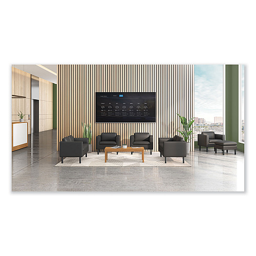 HON Parkwyn Series Loveseat, 53.5w x 26.75d x 29h, Black (VP3LLOVEBLK)