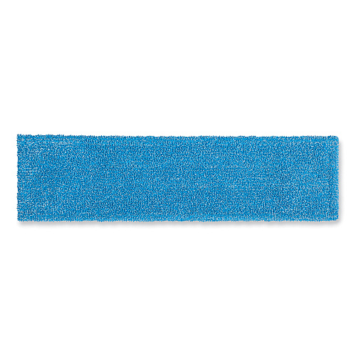 Rubbermaid Commercial Adaptable Flat Mop Kit, 19.5 x 5.5 Blue Microfiber Head, 48" to 72" Yellow Aluminum Handle (2132426)