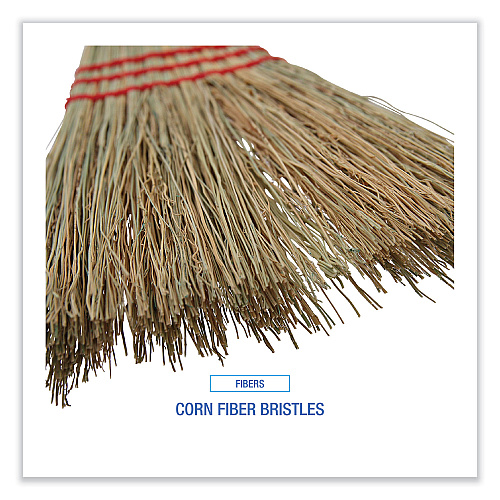 Boardwalk&reg; Lobby/Toy Broom, Fiber Bristles, 39" Wood Handle (BWK951TEA)
