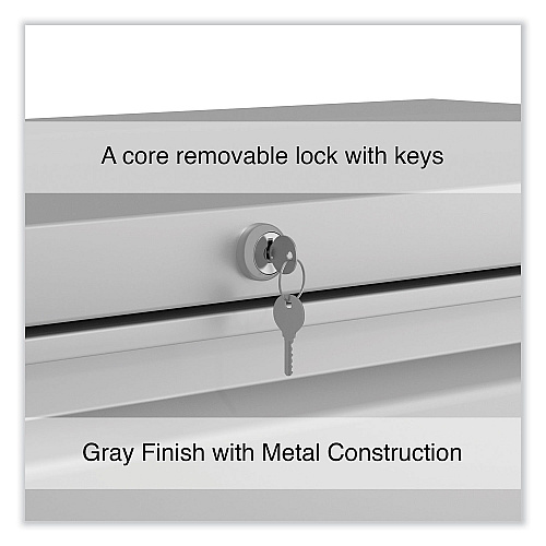 Alera Lateral File, 2 Legal/Letter-Size File Drawers, Light Gray, 42" x 18.63" x 28" (ALEHLF4229LG)