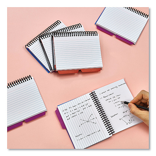Universal Spiral Bound Index Cards, Ruled, 4 x 6, White, 120/Pack (UNV47302)