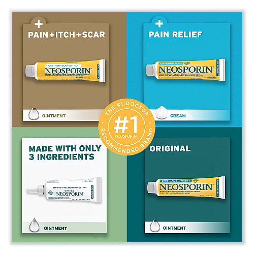 Neosporin Antibiotic Ointment, 0.03 oz Packet, 144/Box (512376900)