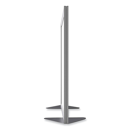 Ghent Floor Partition with Aluminum Frame, 48.06 x 2.04 x 53.86, White (MP544820)