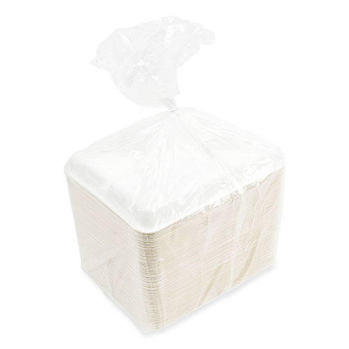 AmerCareRoyal Bagasse PFAS-Free Food Tray, 5-Compartment, 8.26 x 10.23 x 0.94, White, Bamboo/Sugarcane, 500/Carton (TL15TNPFA)