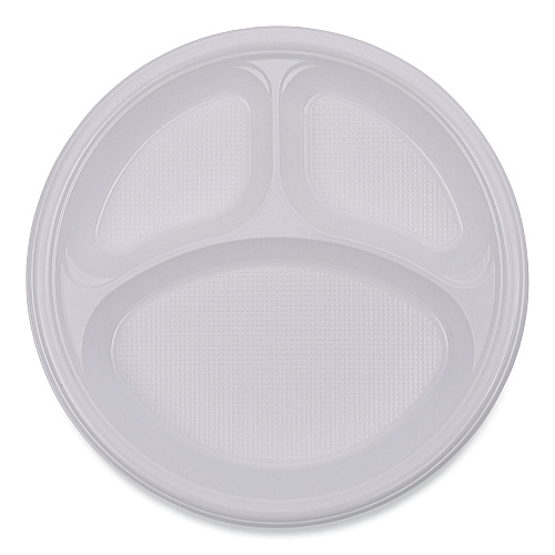 Boardwalk&reg; Hi-Impact Plastic Dinnerware, Plate, We, 500 Plates (BWKPLTHIPS10WH3)