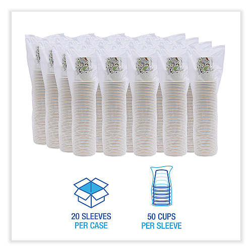 Boardwalk&reg; Deerfield Printed 12 oz Paper Cold Cups, 1000 Cups (BWKDEER12CCUP)