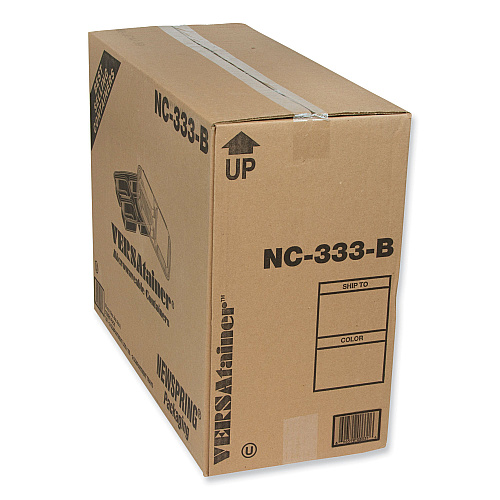 Pactiv Newspring DELItainer Microwavable Container, 32 oz, 7.5 x 9.87 x 1.75, Black/Clear, Plastic, 150/Carton (NC333B)