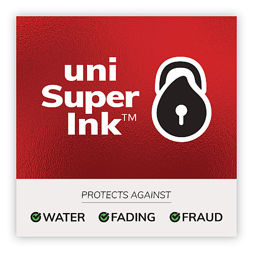uni-ball Jetstream Stick Hybrid Gel Pen, Bold 1 mm, Black Ink, Black/Silver Barrel (33921)