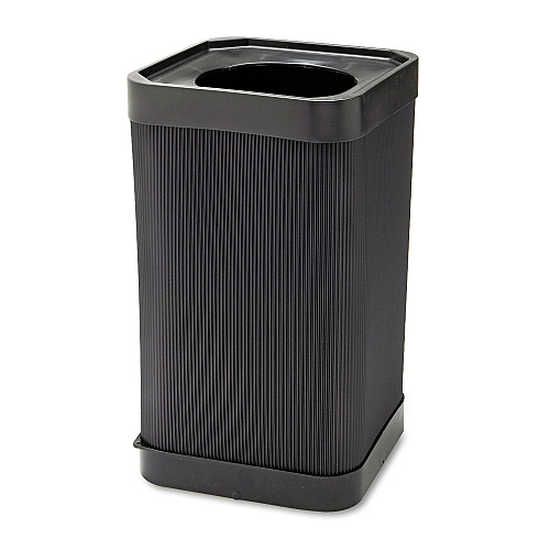 Safco At-Your-Disposal Top-Open Receptacle, 38 gal, Polyethylene, Black (9790BL)