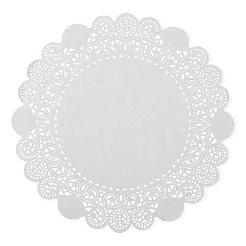 AmerCareRoyal Lace Doilies, Round, 8", White, 5,000/Carton (LD8)