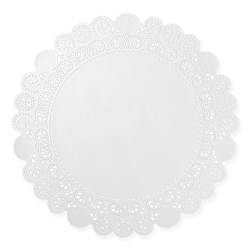 AmerCareRoyal Lace Doilies, Round, 12", White, 5,000/Carton (LD12)