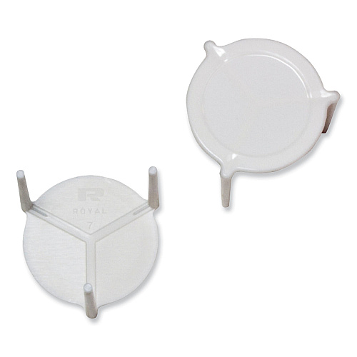 AmerCareRoyal Pizza Savers, Plastic, White, 100/Box, 10 Boxes/Carton (RPS1M)
