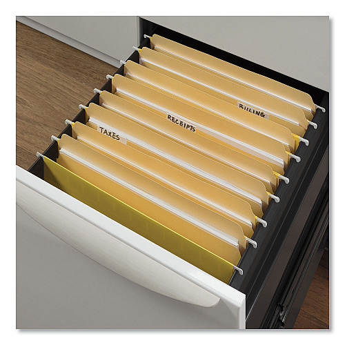 Universal Top Tab File Folders, Straight Tabs, Letter Size, 0.75" Expansion, Manila, 100/Box (UNV12110)