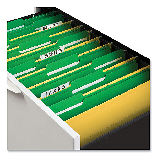 Universal Deluxe Reinforced Top Tab Fastener Folders, 0.75" Expansion, 2 Fasteners, Legal Size, Green Exterior, 50/Box (UNV13526)