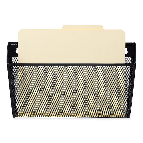 Universal Metal Mesh Wall File, Letter Size, 14" x 3.1" x 8.2", Black (UNV20026)