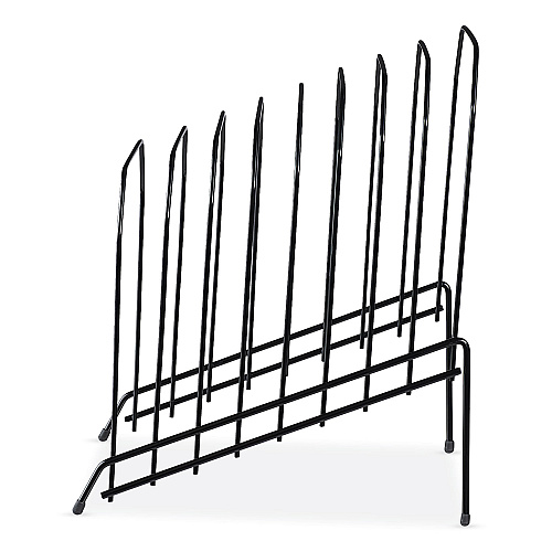 Universal Wire Tiered File Sorter, 8 Sections, Letter to Legal Size Files, 8" x 10.5" x 12.5", Black (UNV20070)