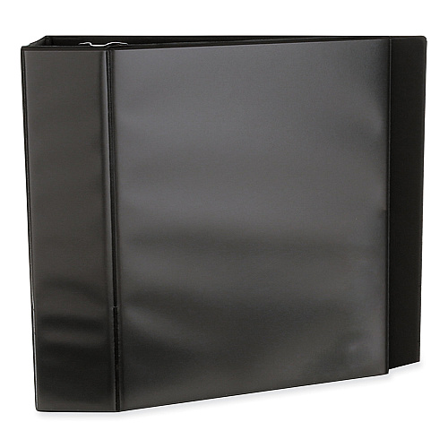 Universal Slant D-Ring View Binder, 3 Rings, 5" Capacity, 11 x 8.5, Black (UNV20998)
