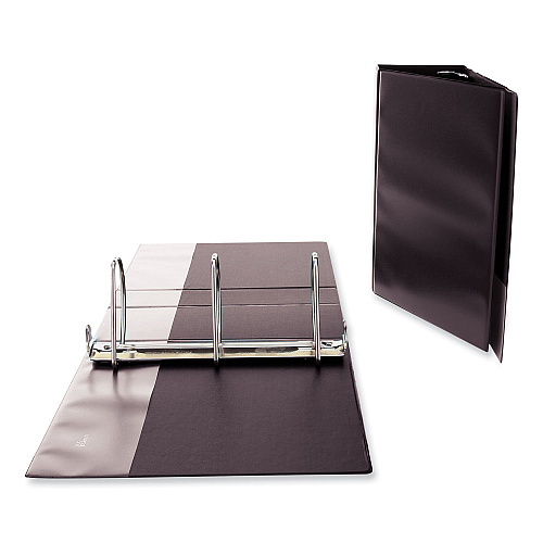 Universal Slant D-Ring View Binder, 3 Rings, 5" Capacity, 11 x 8.5, Black (UNV20998)