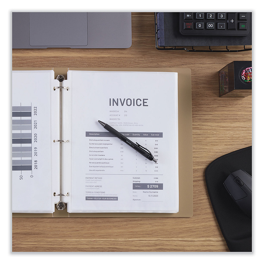 Universal Top-Load Poly Sheet Protectors, Heavy Gauge, Letter Size ...