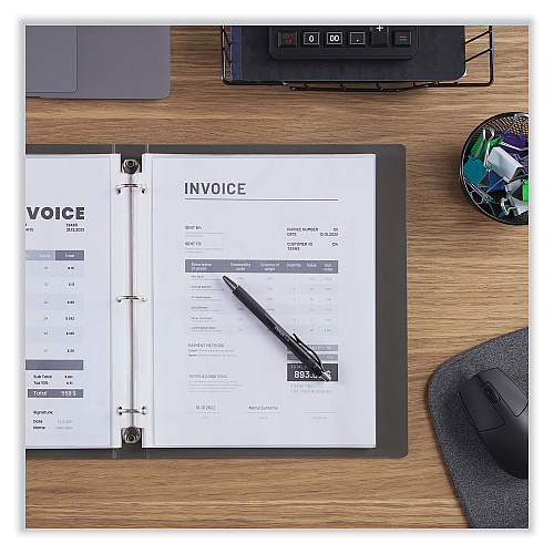 Universal Top-Load Poly Sheet Protectors, Heavy Gauge, Letter Size, Clear, 200/Pack (UNV21134)