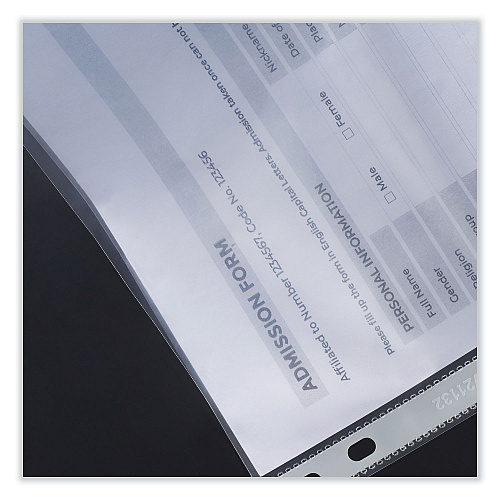 Universal Top-Load Poly Sheet Protectors, Heavy Gauge, Letter Size, Clear, 100/Pack (UNV21132)