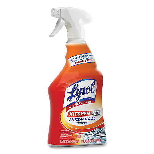 Lysol&reg; Pro Kitchen Antibacterial Cleaner, 22 oz. Spray Bottle (79556EA)