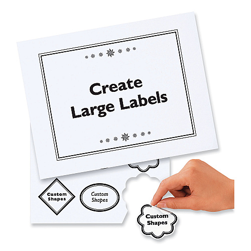 Avery Removable Multi-Use Labels, Inkjet/Laser Printers, 8.5 x 11, White, 25/Pack (6465)