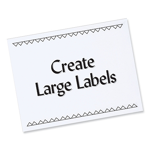 PRES-a-ply Labels, Laser Printers, 8.5 x 11, White, 100/Box (30605)