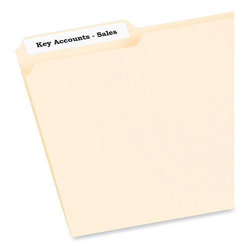 PRES-a-ply Labels, 0.66 x 3.44, White, 30/Sheet, 50 Sheets/Box (30632)