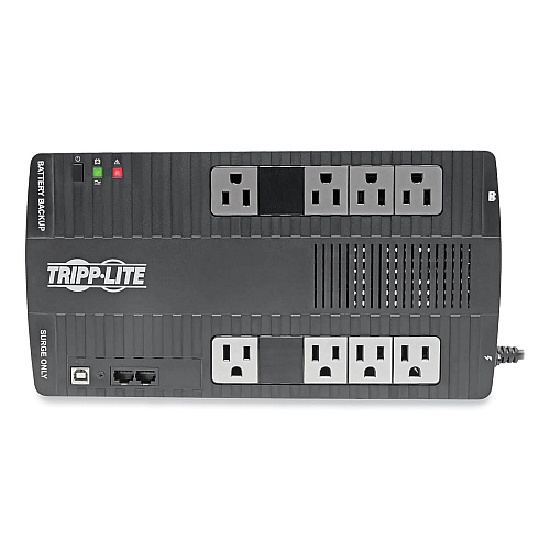 Tripp Lite AVR Series Ultra-Compact Line-Interactive UPS, 8 Outlets, 550 VA, 420 J (AVR550U)