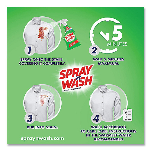 SPRAY n WASH Stain Remover, 22 oz Spray Bottle, 12/Carton (00230)