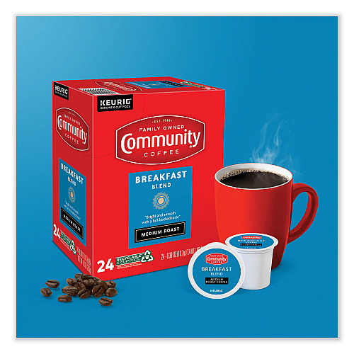 Community Coffee Breakfast Blend K-Cup, 24/Box (6406CC)