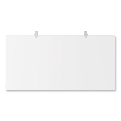 Alera Modern Teacher Series Pedestal Desk, Left-Side Pedestal: Box/Box/File, 60" x 24" x 28.75", White/Silver (ALEMSD6024WH)