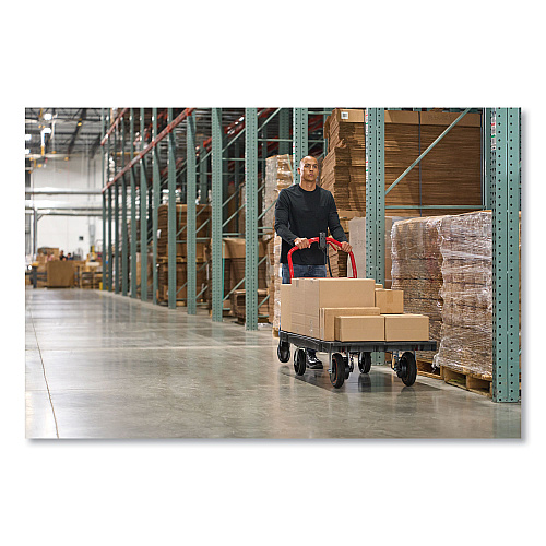 Rubbermaid Commercial Motorized Kit for 30" x 60" Platform Trucks, Large, DC Motor, 60 V Lithium-Ion Battery, 0.5 mph to 3 mph, Black/Red (2173661)