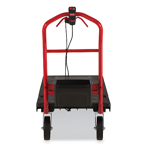 Rubbermaid Commercial Motorized Kit for 24" x 48" Platform Trucks, Medium, DC Motor, 60 V Lithium-Ion Battery, 0.5 mph to 3 mph, Black/Red (2173663)