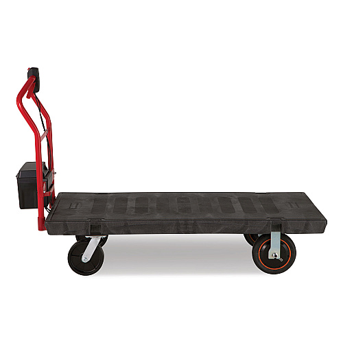 Rubbermaid Commercial Motorized Kit for 30" x 60" Platform Trucks, Large, DC Motor, 60 V Lithium-Ion Battery, 0.5 mph to 3 mph, Black/Red (2173661)