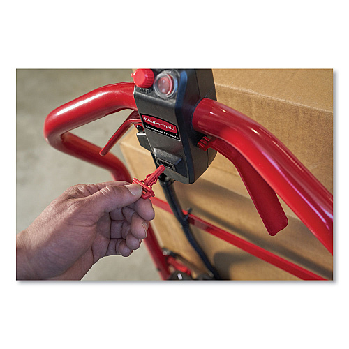 Rubbermaid Commercial Motorized Kit for 24" x 48" Platform Trucks, Medium, DC Motor, 60 V Lithium-Ion Battery, 0.5 mph to 3 mph, Black/Red (2173663)