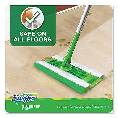 Swiffer Wet Refill Cloths, 10 x 8, Lavender Vanilla and Comfort, White, 36/Carton (55311)